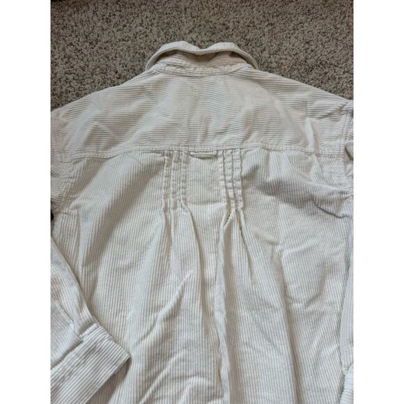 MADEWELL DRESS; Cream Corduroy size women's XS, but fits large; Long Sleeve - Picture 6 of 11